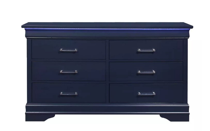 Blue modern deals dresser